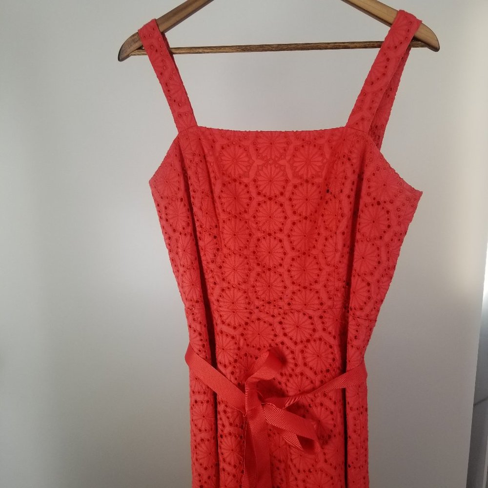 🌵Josephine Chaus Summer Floral Eyelet Dress sz 6